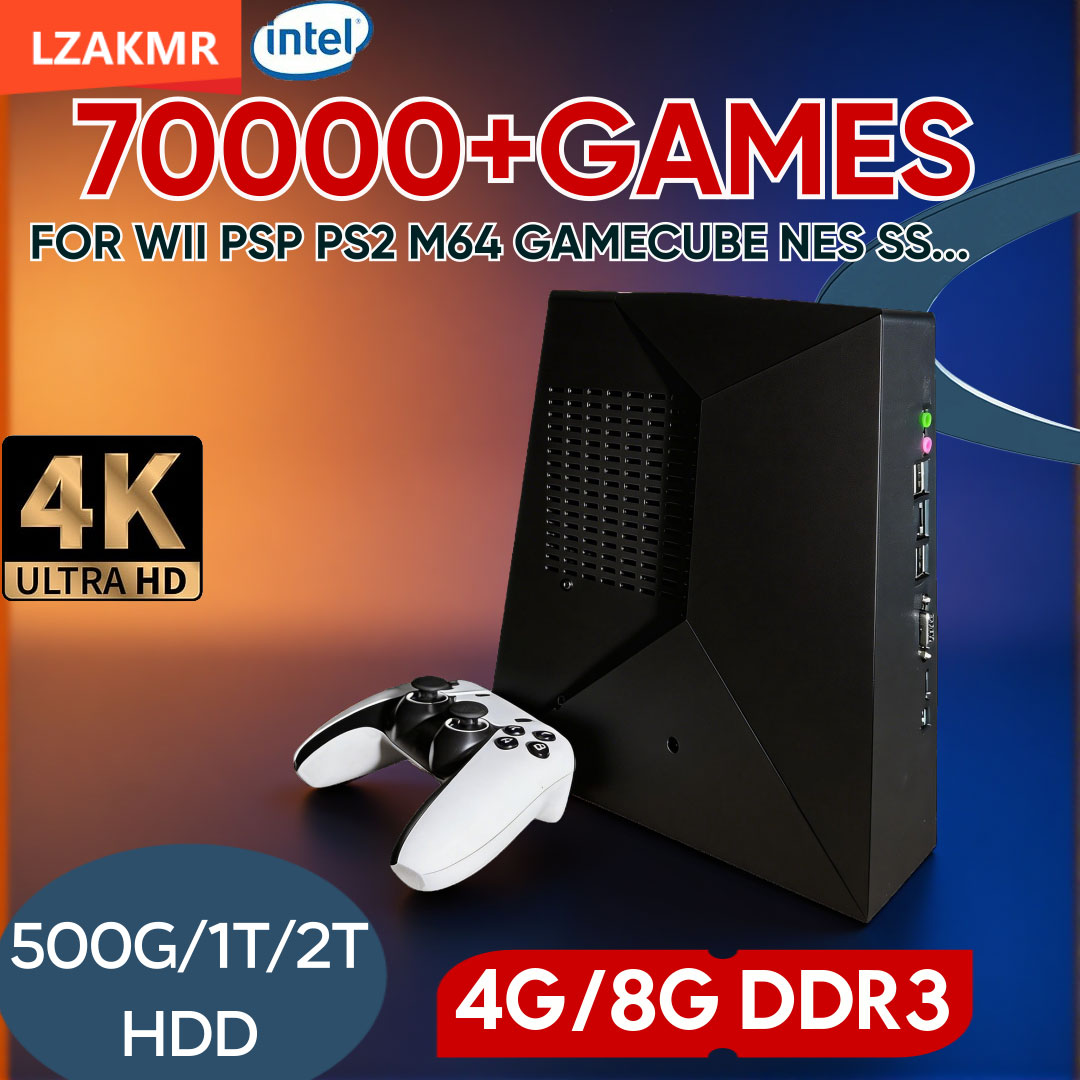Retro Gaming Hdd - 70000 Games G5 Pro 4K HD