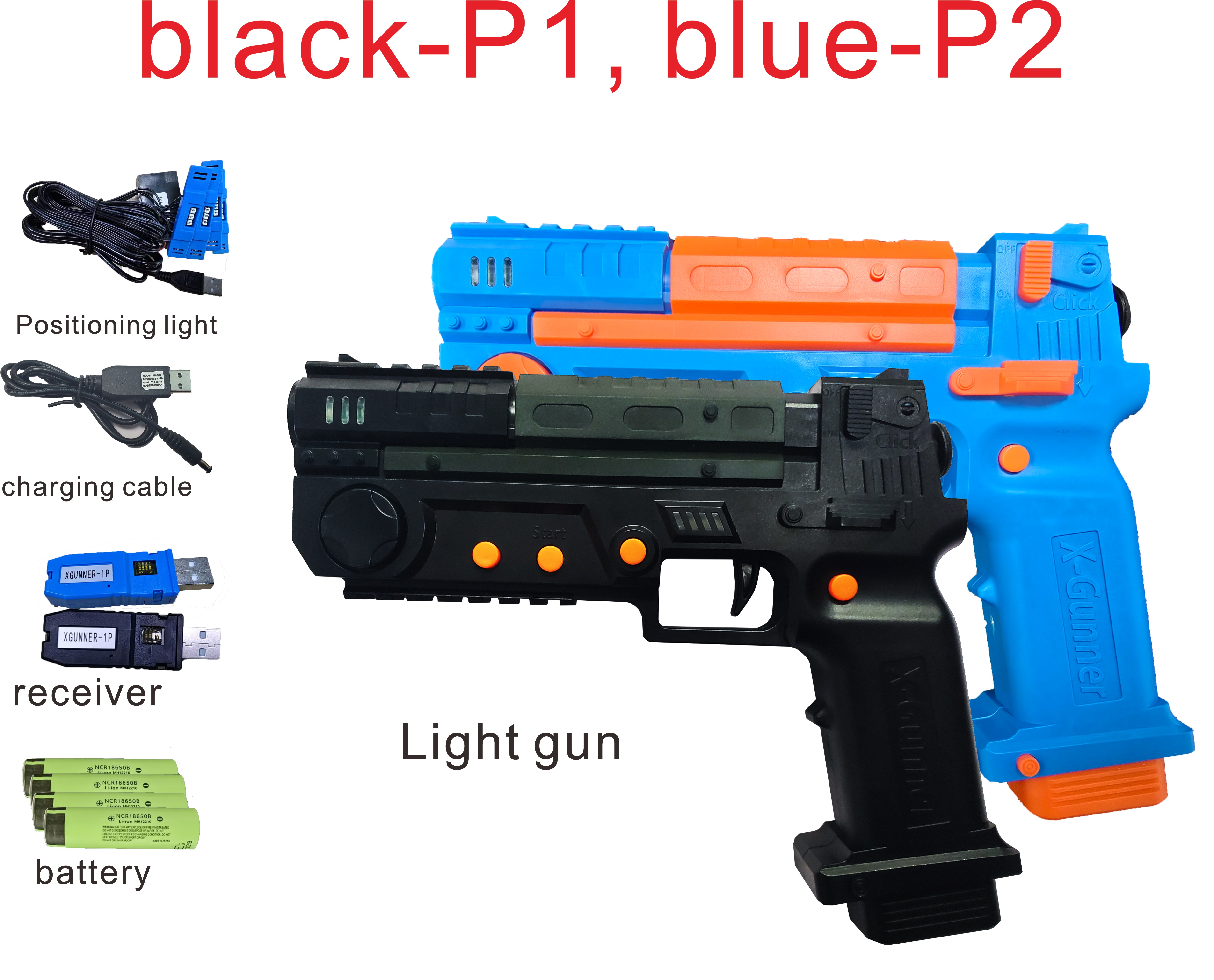 Retro Gaming Console Gun - X-GUNNER XGUNNER 2.4G wireless gaming light