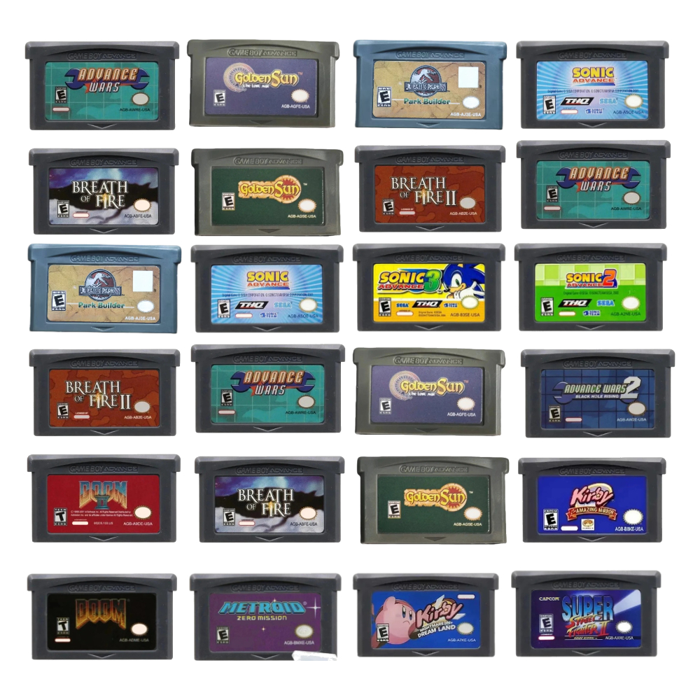 Retro Gaming Video - Classic GBA Game Cartridge Kirby Wars
