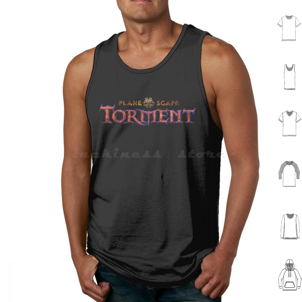 Retro Gaming Logo - Planescape Torment Logo Tank Tops Vest