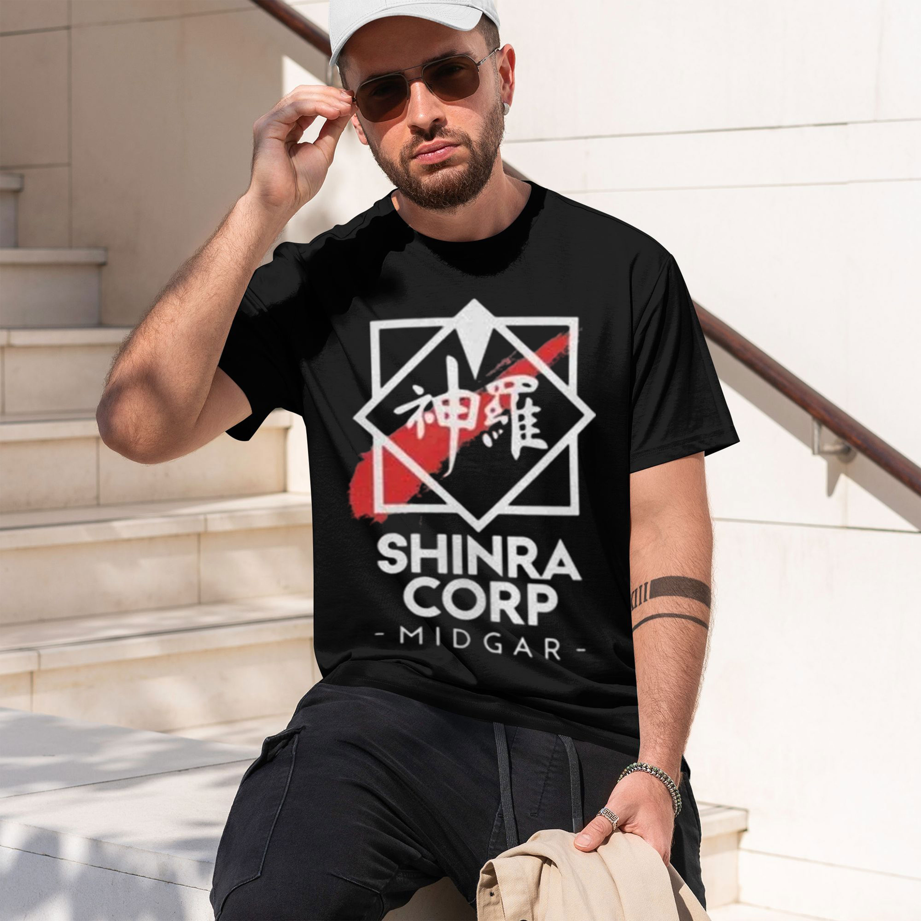 Retro Gaming Corp - Retro Gaming Style Men's T-Shirt Shinra