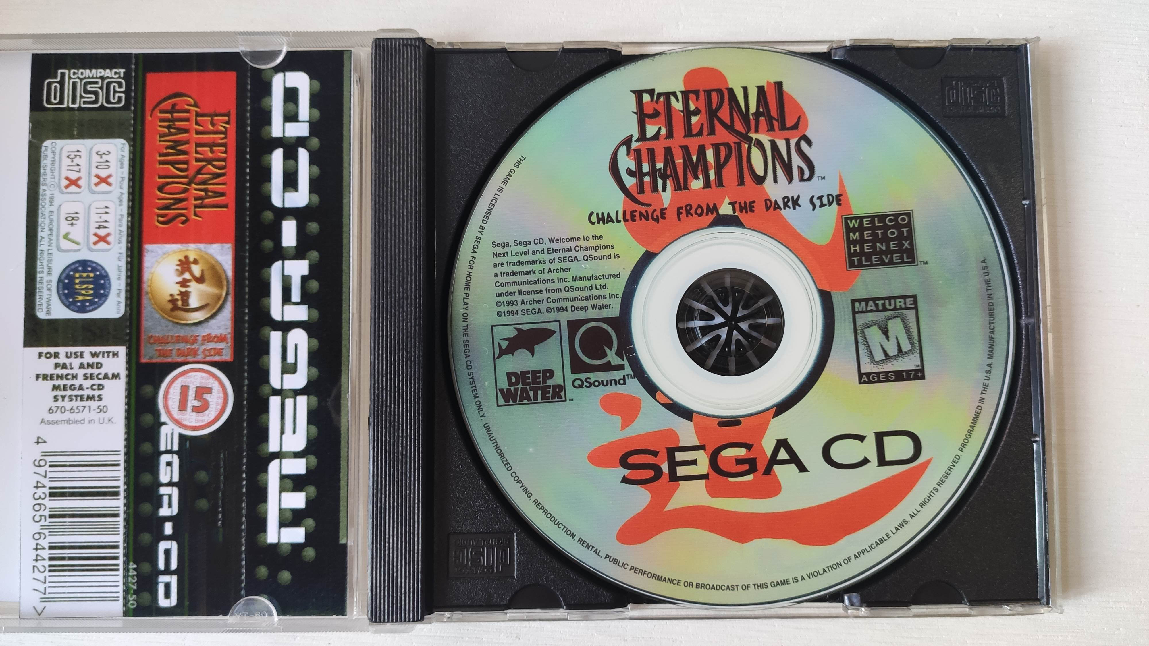 Retro Gaming Unit - Mega CD Copy Disc Eternal Champions