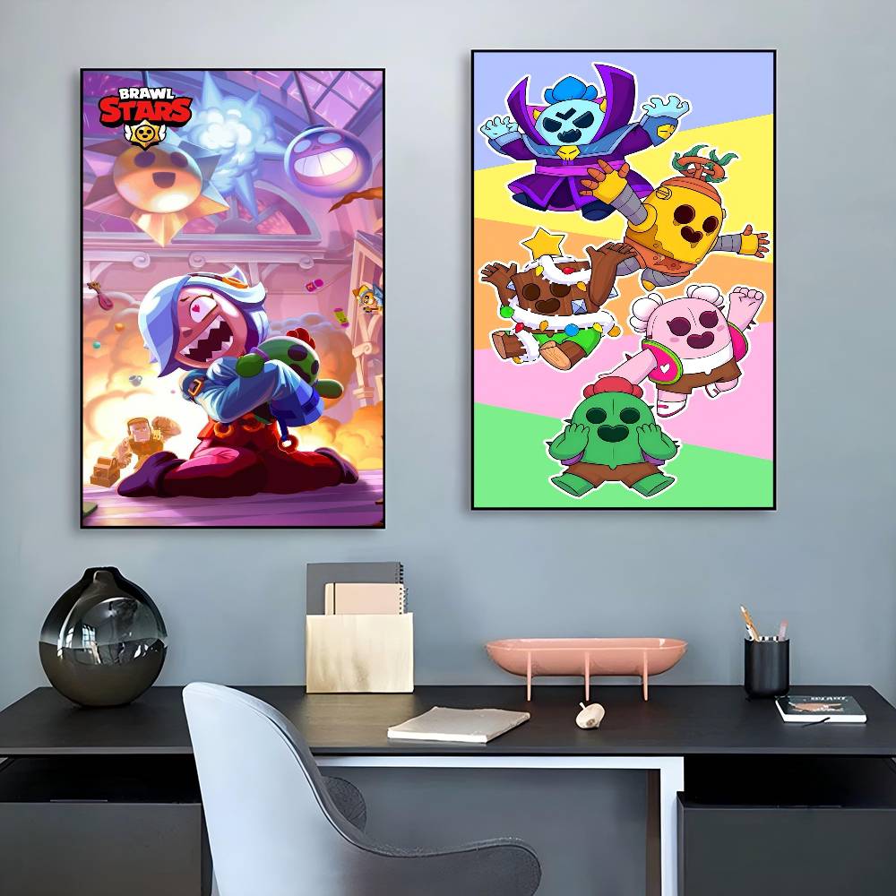 Anime Game Brawl Stars Movie S - Retro Gaming Art ulasan dan harga