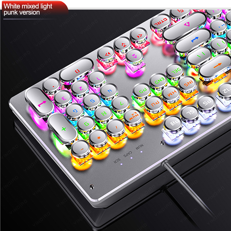 Retro Punk Mechanical Keyboard - Retro Gaming Kc ulasan dan harga