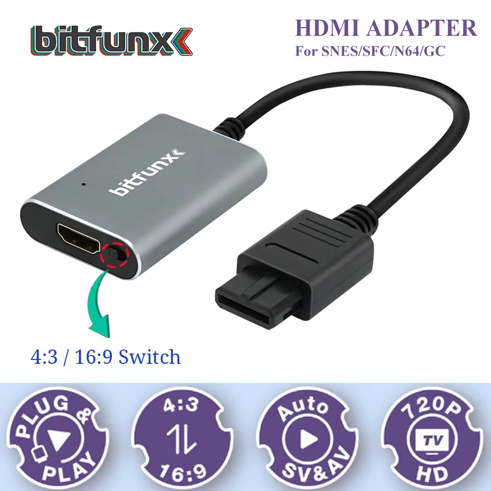 Bitfunx 720P Svideo / AV To HD - Retro Gaming Fun ulasan dan harga