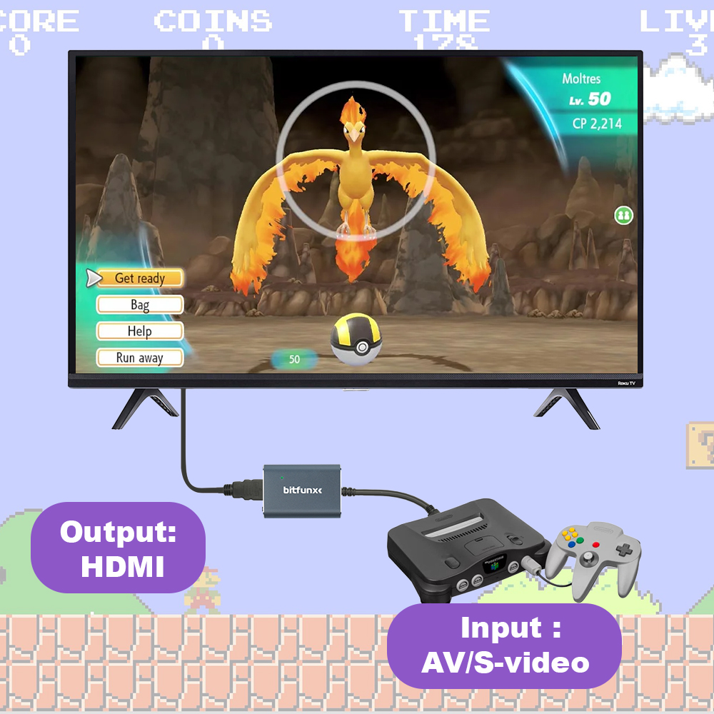 Bitfunx 720P Svideo / AV To HD - Retro Gaming Fun ulasan dan harga