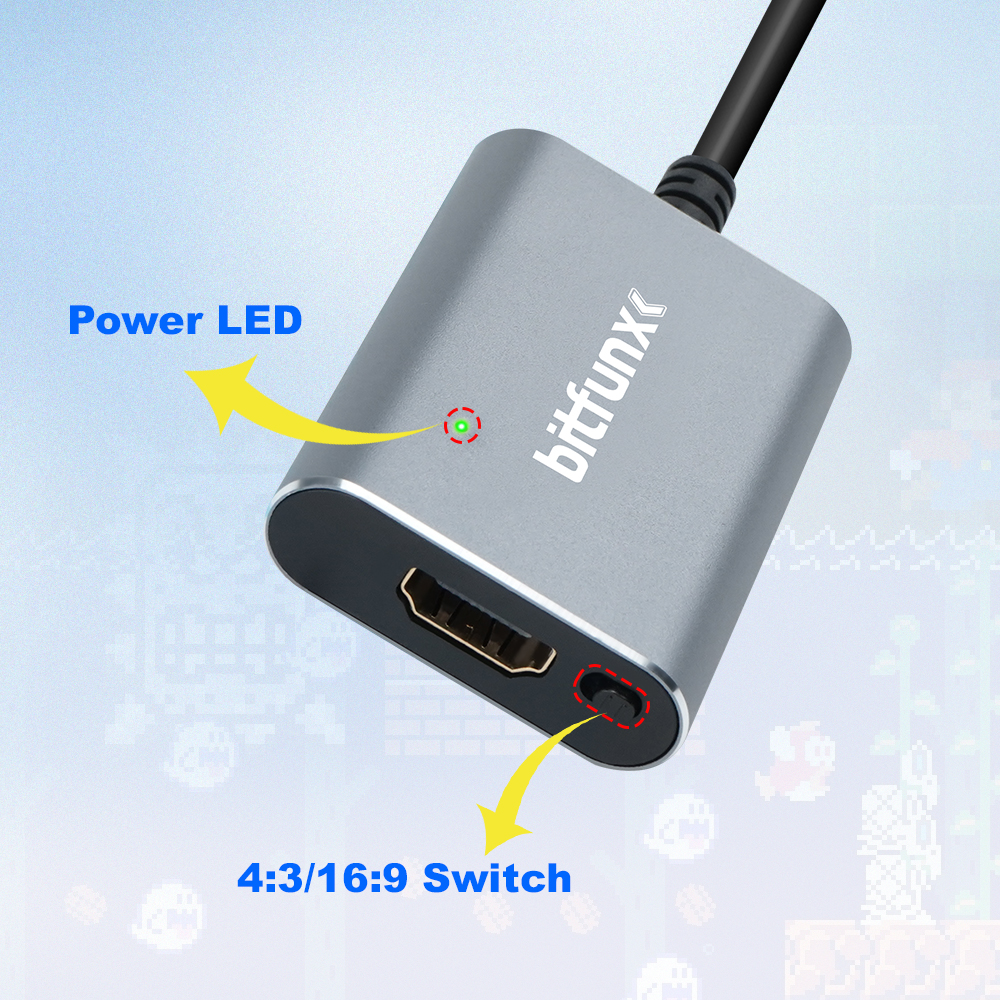 Bitfunx 720P Svideo / AV To HD - Retro Gaming Fun ulasan dan harga