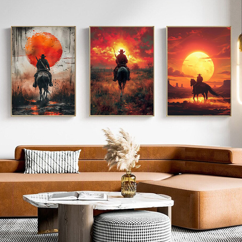 Classic Retro Game Cowboy Char - Retro Gaming Art ulasan dan harga
