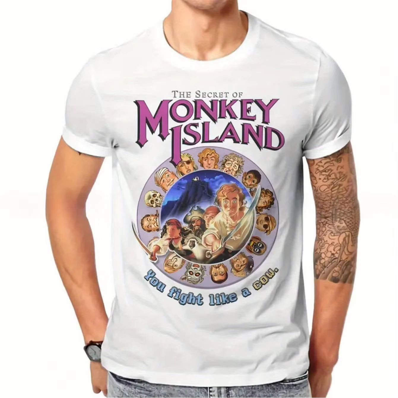 Men's Secret of Monkey Island  - Retro Gaming Logo ulasan dan harga