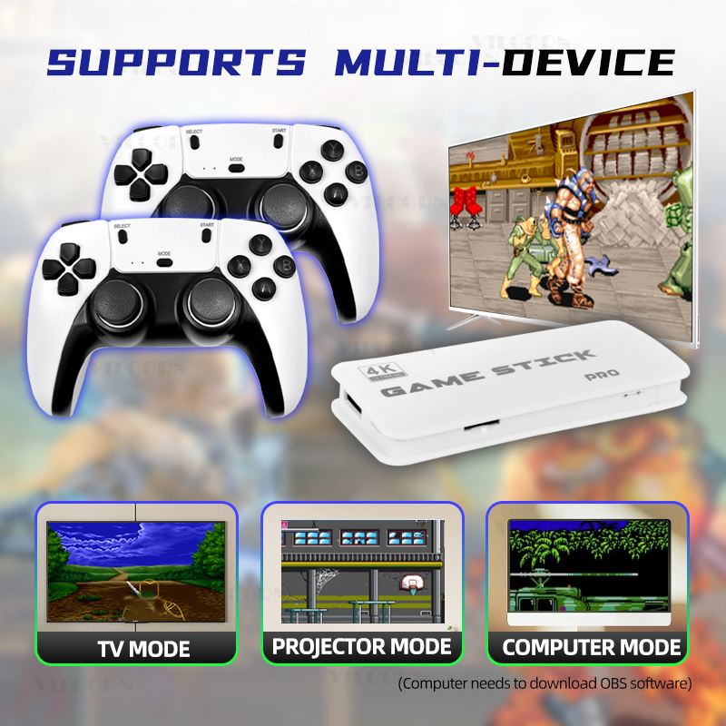 VILCORN 4K HD Game Stick Retro - Retro Gaming With Projector ulasan dan harga