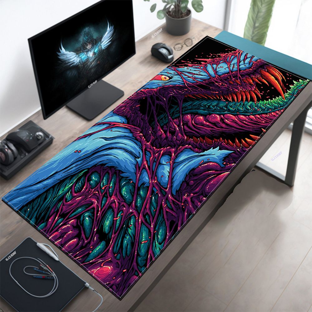 Japan Red Mouse Pad Neon Gore  - Retro Gaming Art ulasan dan harga
