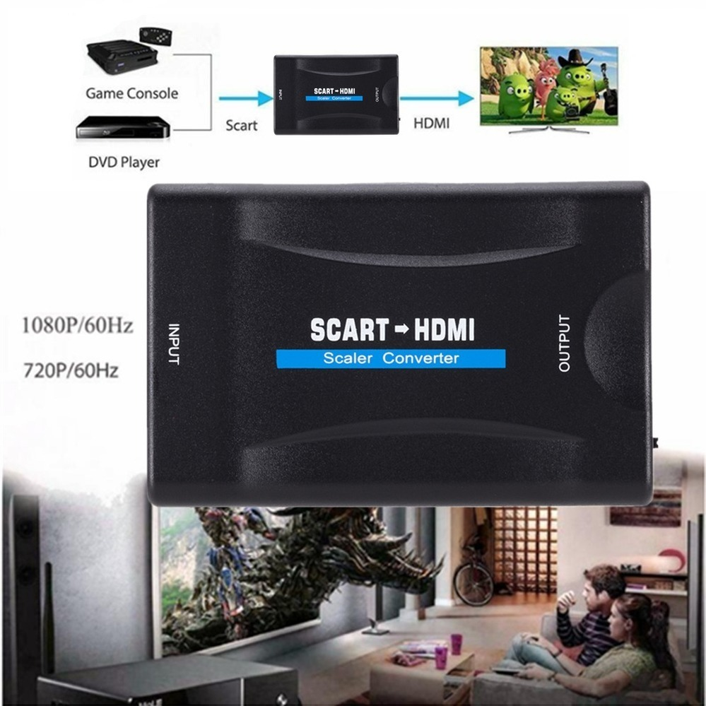 1080P SCART To HDMI-Compatible - Scart To Hdmi ulasan dan harga