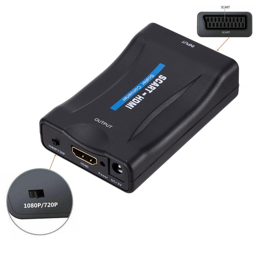 1080P SCART To HDMI-Compatible - Scart To Hdmi ulasan dan harga