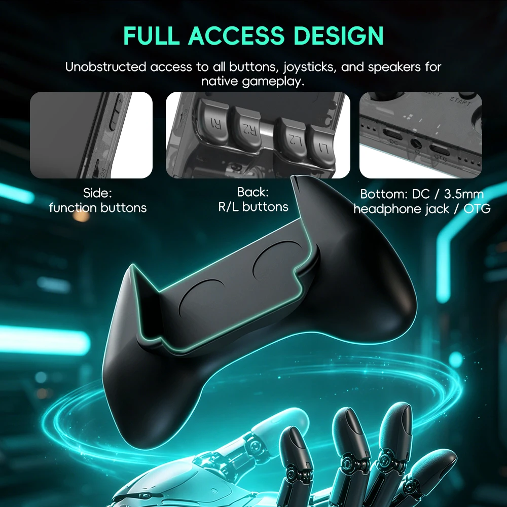 Data Frog R36S Game Grip Ergon - Retro Gaming Unit ulasan dan harga