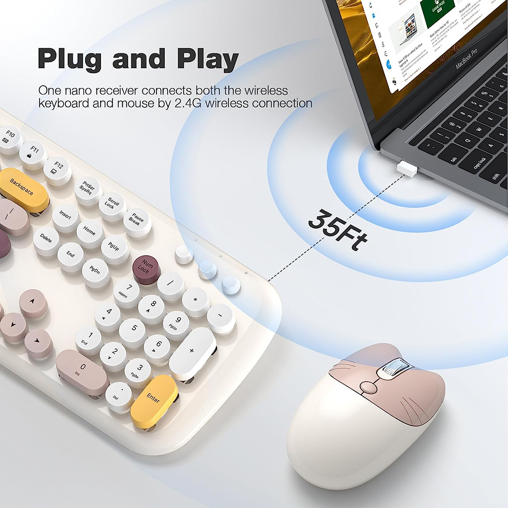 Candy Color Retro Round Key Wi - Retro Gaming Kc ulasan dan harga