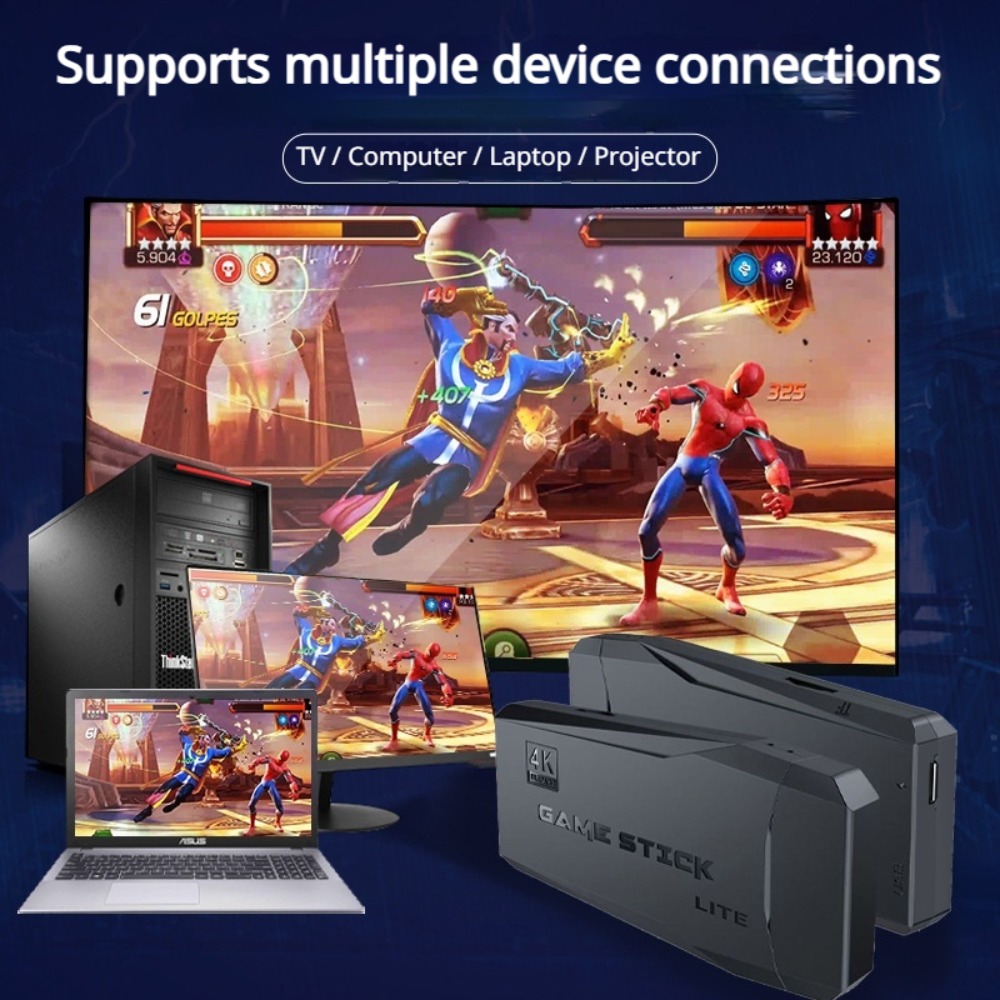 Portable 4K Retro Game Stick C - Retro Gaming Ps2 ulasan dan harga
