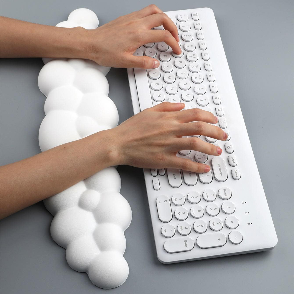 Mouse pad with wrist rest keyb - Retro Gaming Art ulasan dan harga