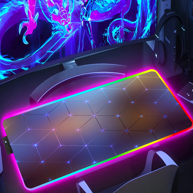 RGB Extended Hexagon Gaming Mo - Retro Gaming Art ulasan dan harga
