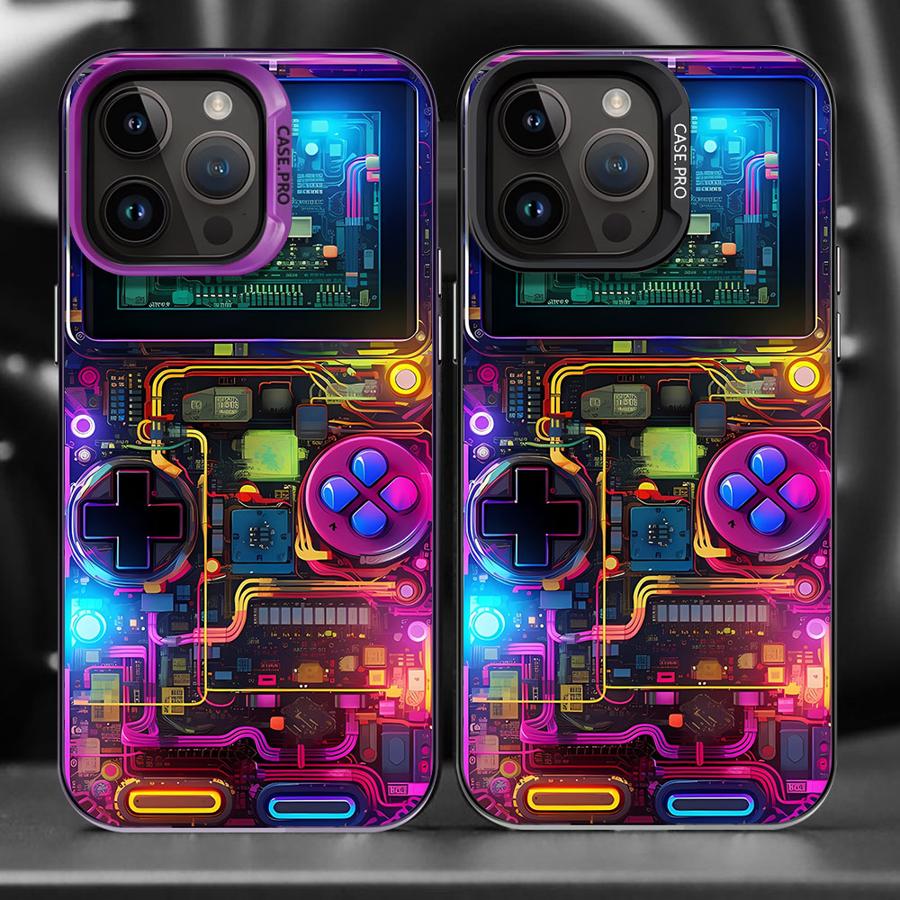 Retro Game Console Pattern Pho - Retro Gaming Logo ulasan dan harga