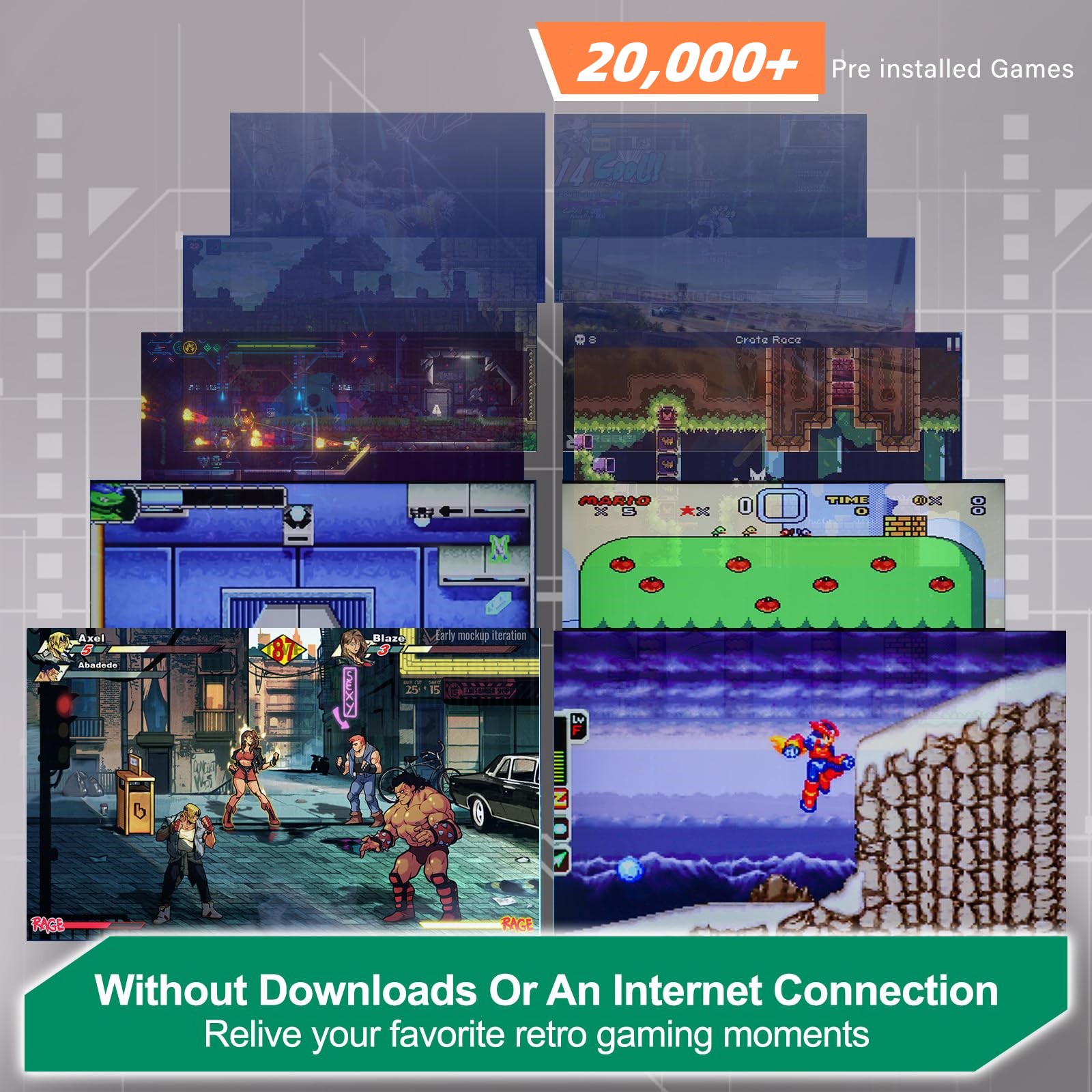 2025 LDK Retro Gaming Console  - Retro Gaming With Projector ulasan dan harga