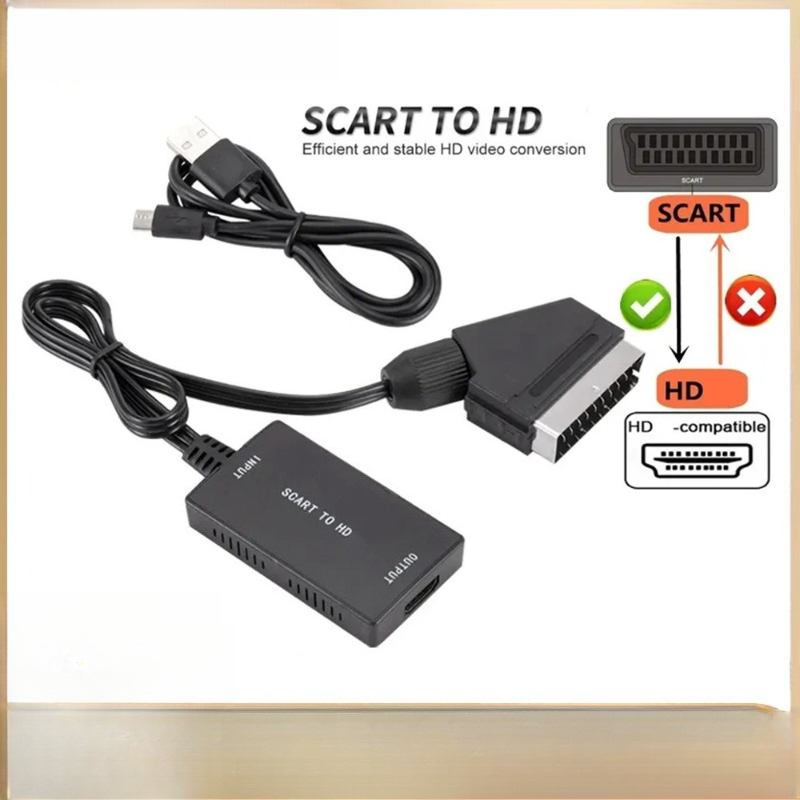 Upgrade SCART to HDMI-converte - Scart To Hdmi ulasan dan harga