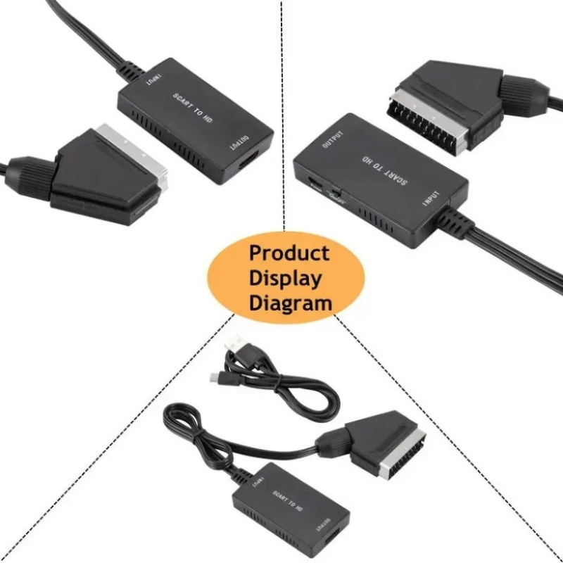 Upgrade SCART to HDMI-converte - Scart To Hdmi ulasan dan harga