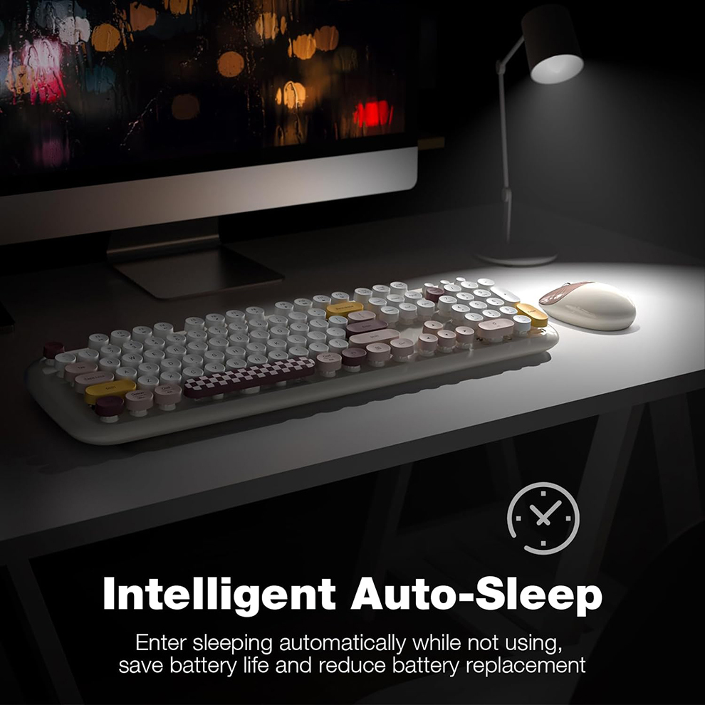 MOFII Wireless Keyboard and Mo - Retro Gaming Kc ulasan dan harga