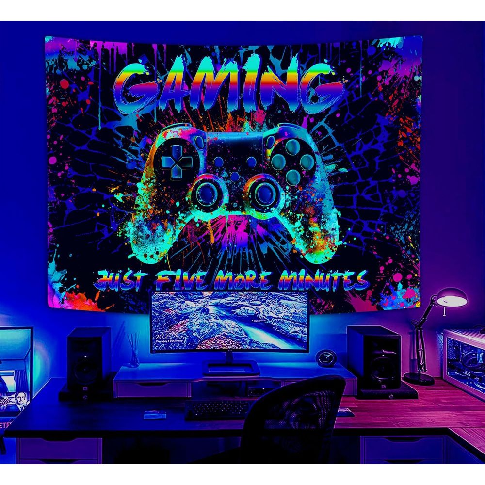Cool Gaming Graffiti Tapestry  - Retro Gaming Video ulasan dan harga